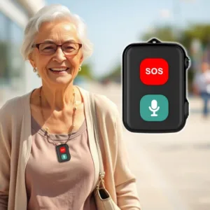 GIDACOM Localizador GPS SOS para Mayores con Sensor Anti-caída