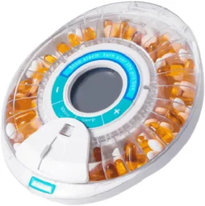 Asyduey Pastillero Automático para Personas Mayores con Alarma