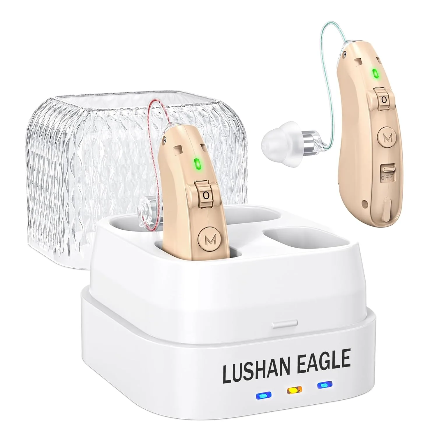 Audífonos para personas mayores: cómo elegir bien y mejores modelos (2026) 4 LUSHAN EAGLE amplificador con transmisión inalámbrica para TV