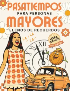 Libro de pasatiempos para personas mayores llenos de recuerdos