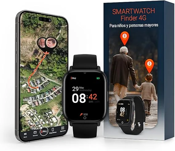 Mejores dispositivos GPS para localizar personas mayores (2026): relojes y localizadores fiables 3 PAJ SMARTWATCH Finder 4G reloj GPS para mayores