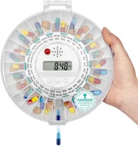 TabTime Pastillero electrónico automático con alarma