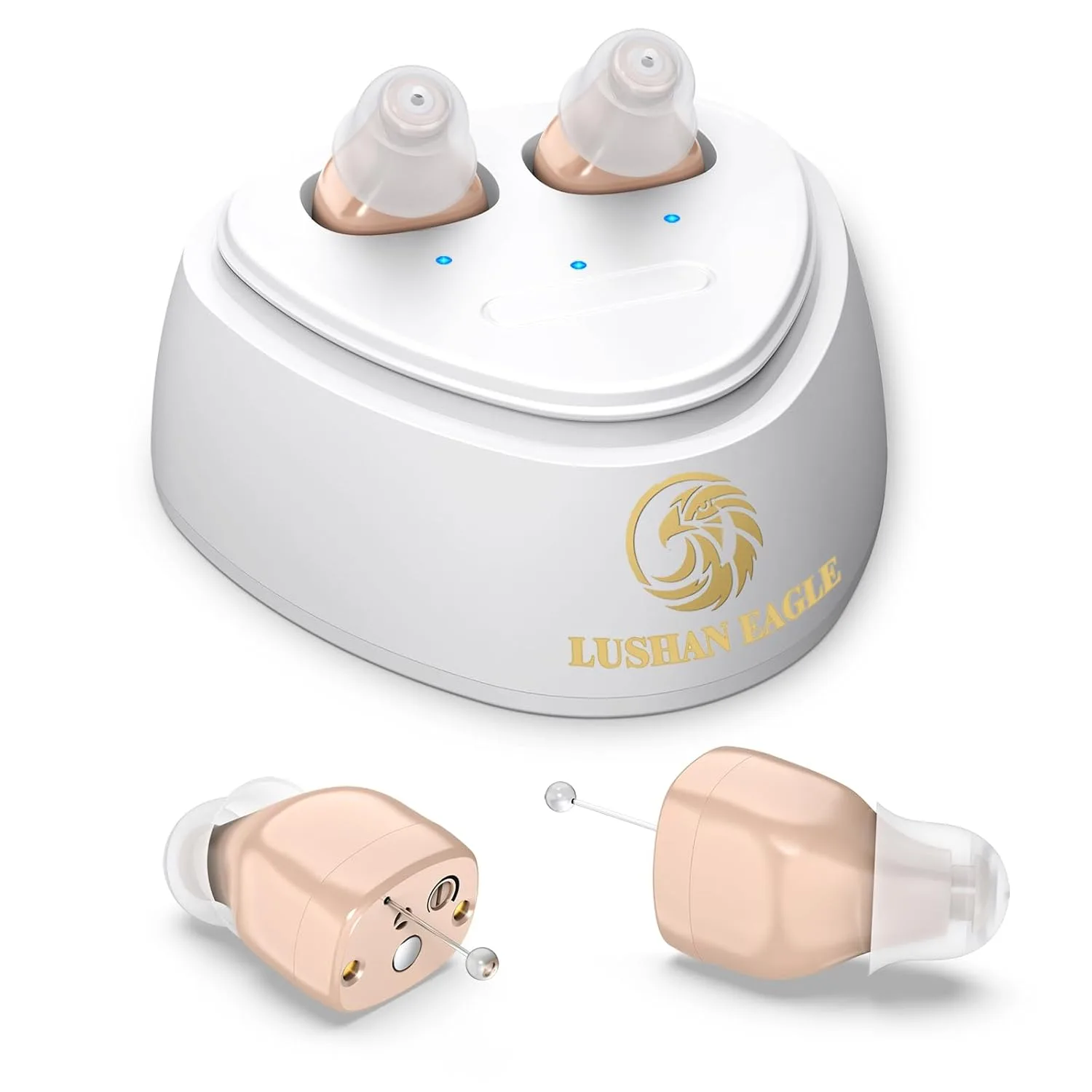 Audífonos para personas mayores: cómo elegir bien y mejores modelos (2026) 2 LUSHAN EAGLE audífono recargable para mayores