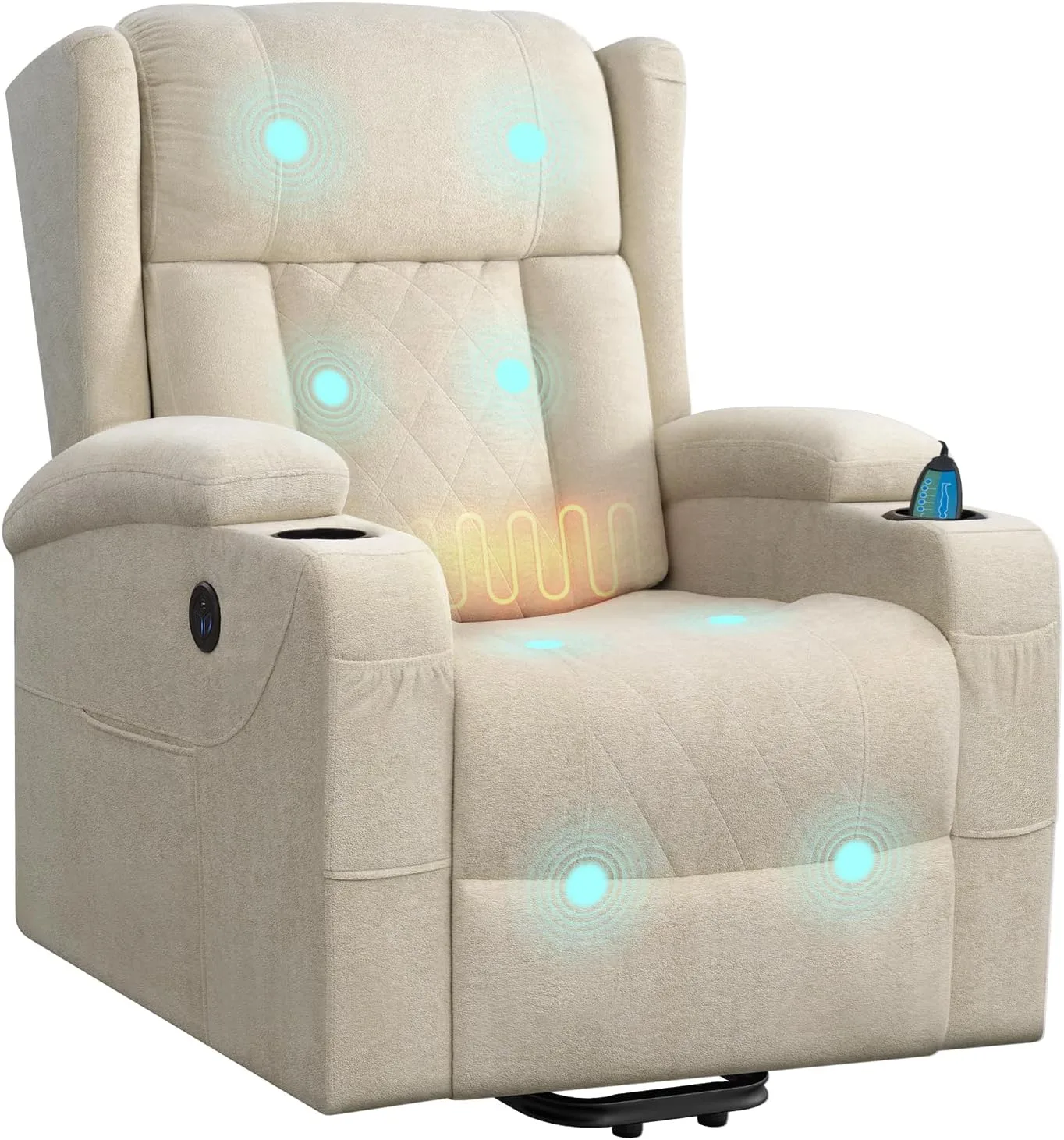 Mejores sillones reclinables eléctricos para personas mayores (2026): comparativa y guía de compra 4 WOLTU sillón reclinable con calefacción