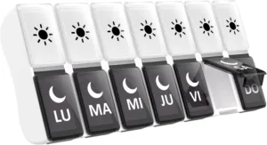 
DOHIMGIO pastillero semanal organizador de medicamentos