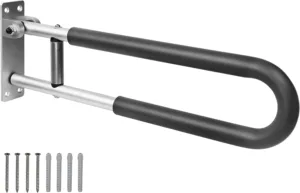 PEPE barra de apoyo acolchada y abatible para baño