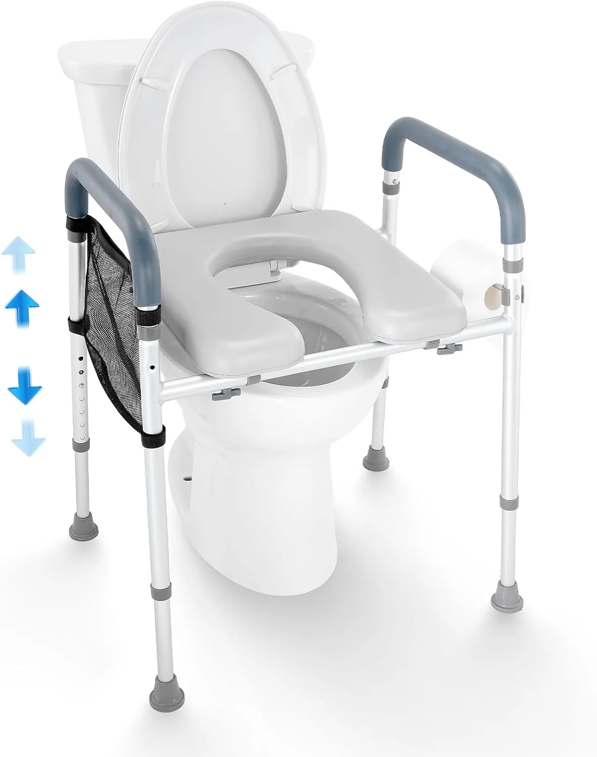 Mejores alzadores de WC para personas mayores en 2026 2 VEVOR elevador de WC ajustable universal para personas mayores