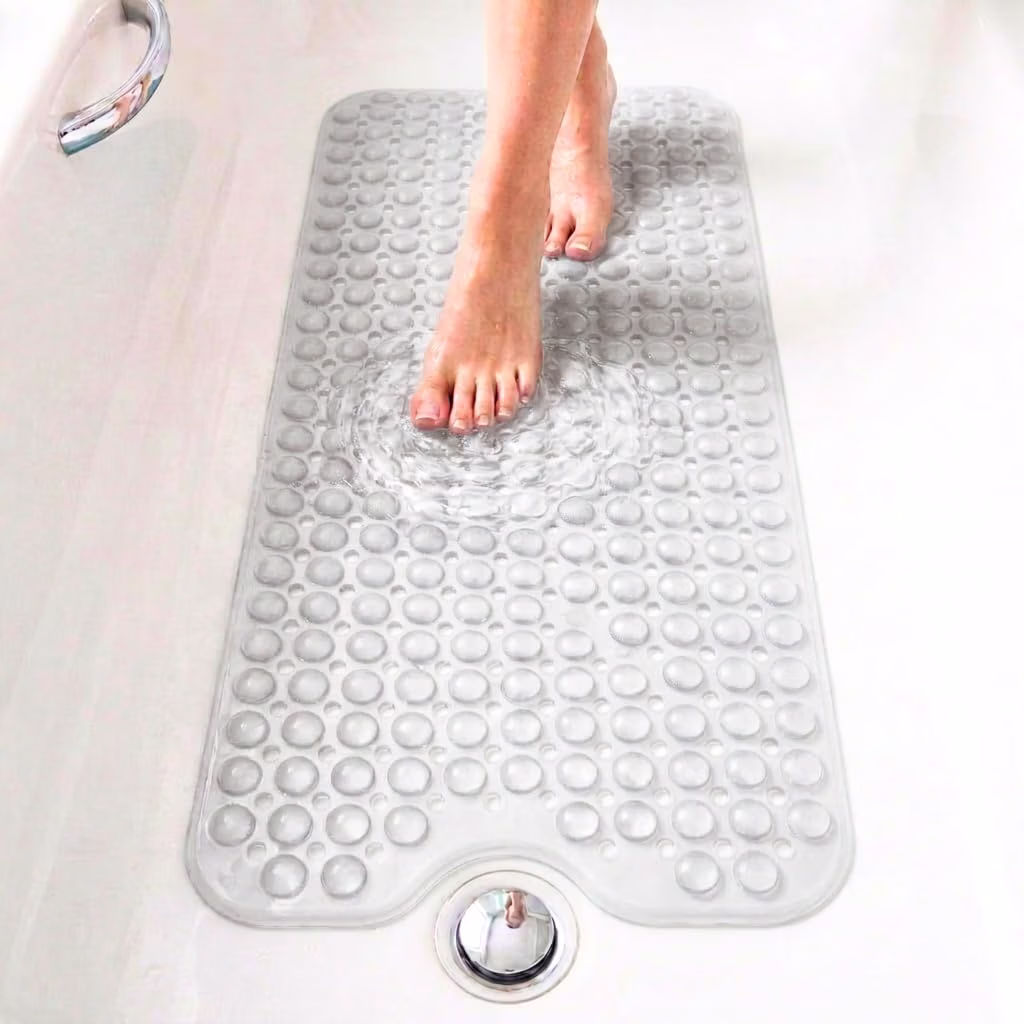 edihome alfombrilla antideslizante 100 x 40 cm para bañera