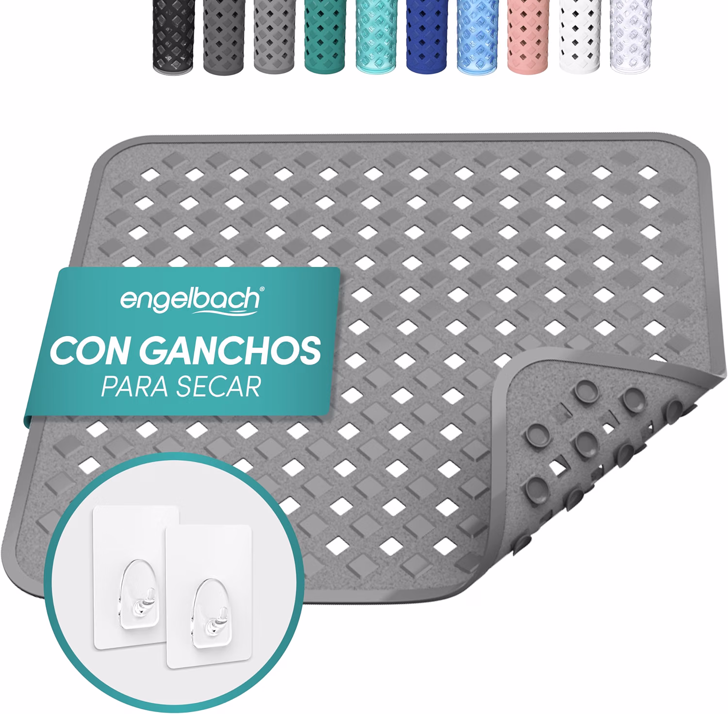 Engelbach alfombrilla antideslizante 53 x 53 cm para ducha
