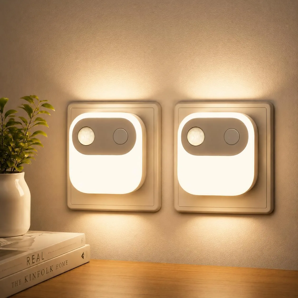 Mejores luces con sensor de movimiento para personas mayores (2026) 5 Emeritpro luz nocturna enchufable con sensor de movimiento