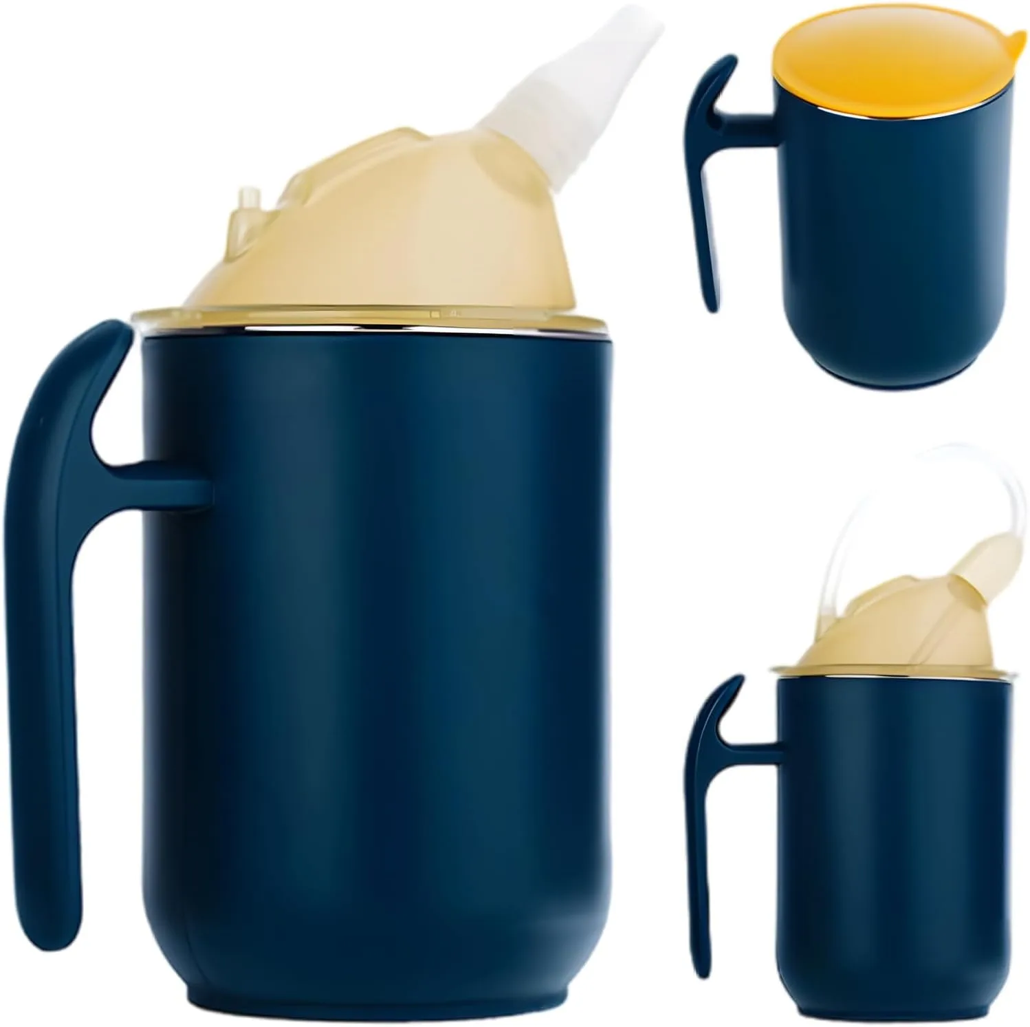 FARYODI vaso 3 en 1 con boquilla y pajita para adultos