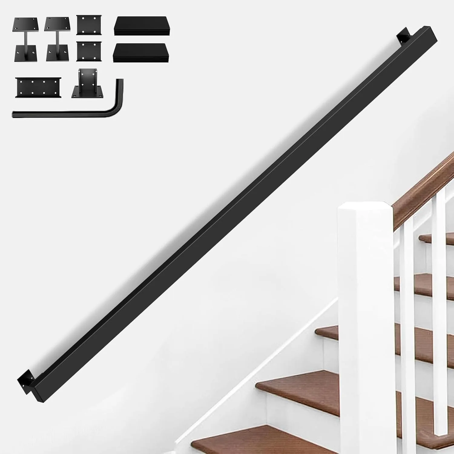 Mejores pasamanos para escaleras para personas mayores (2026) 1 OVLRIJP pasamanos de pared para escaleras