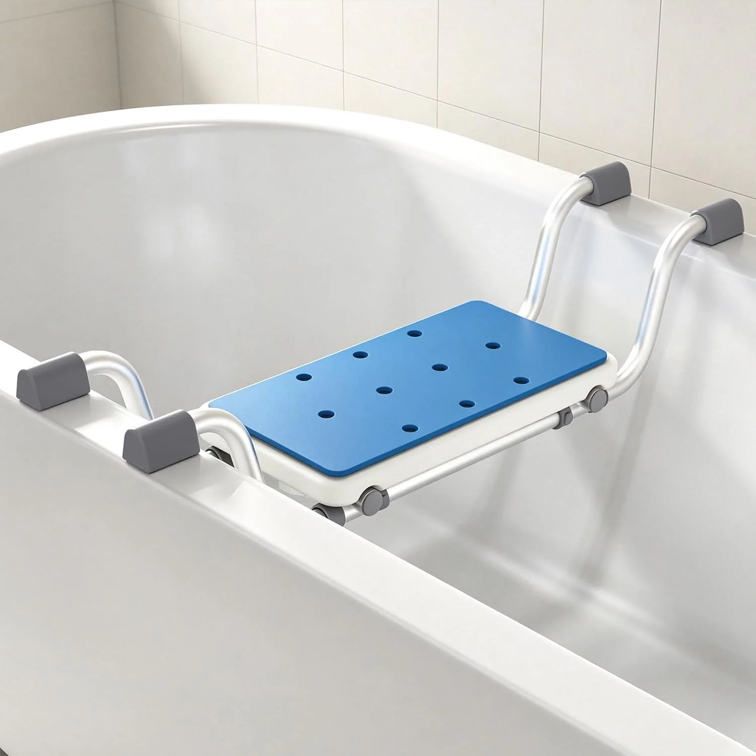 Mejores tablas de bañera para personas mayores (2026) 5 AGELESSJOY asiento de bañera suspendido ajustable