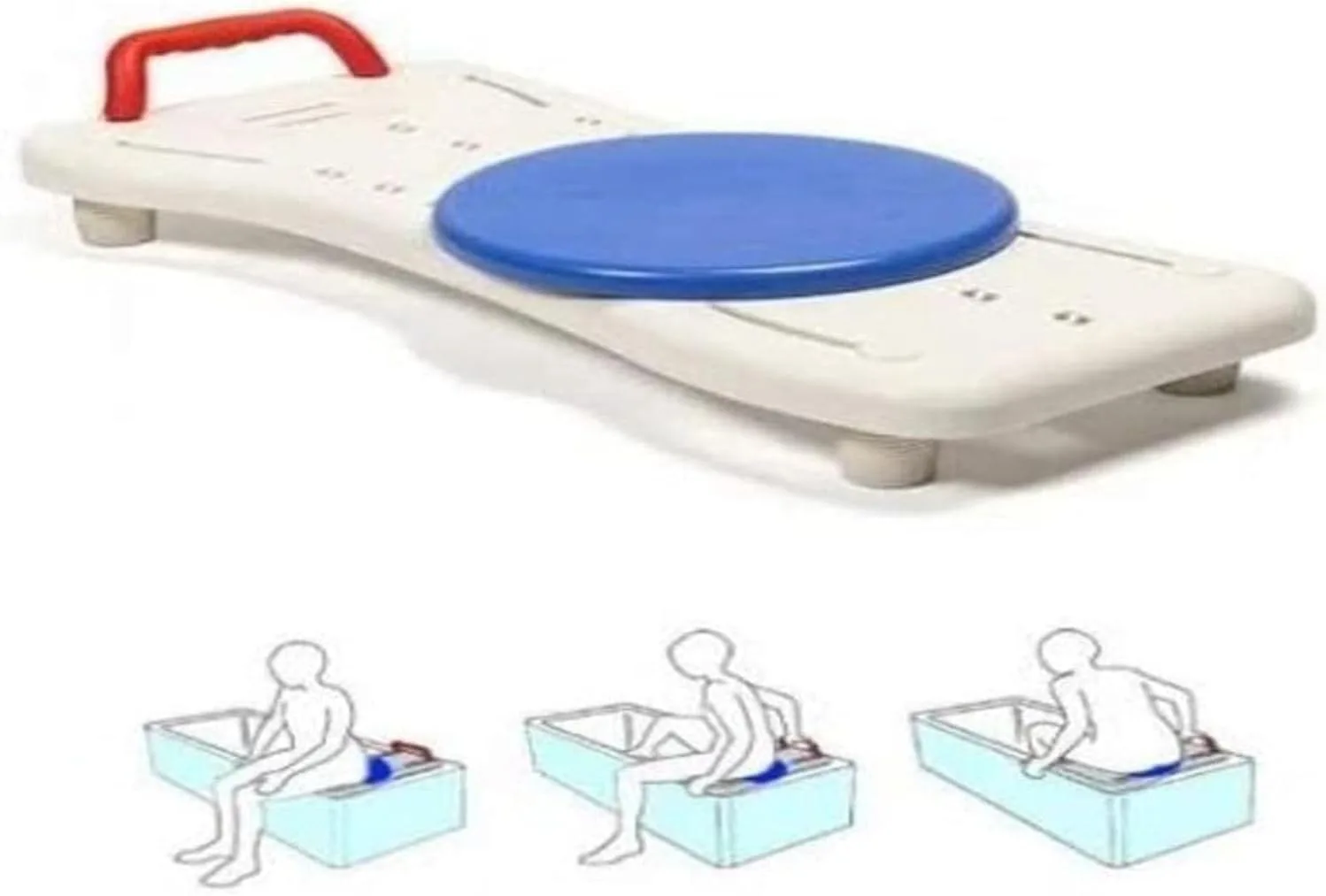 Mejores tablas de bañera para personas mayores (2026) 2 OrtoPrime tabla de bañera con disco giratorio